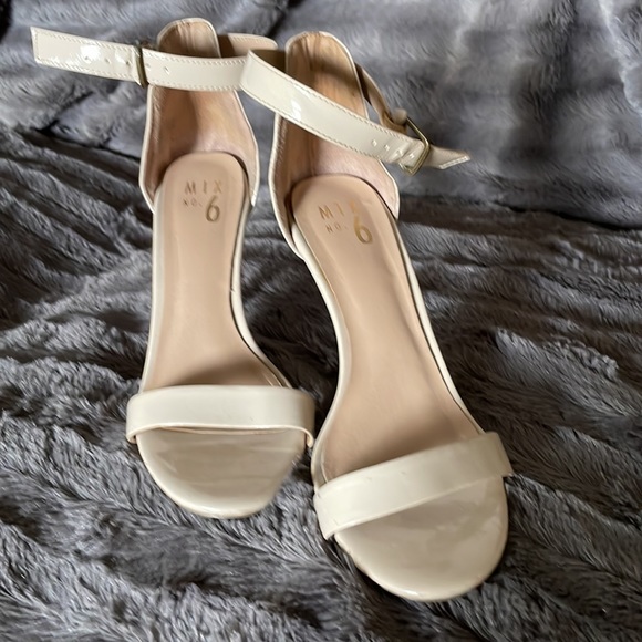 Nude Sandal Heels - Picture 2 of 3